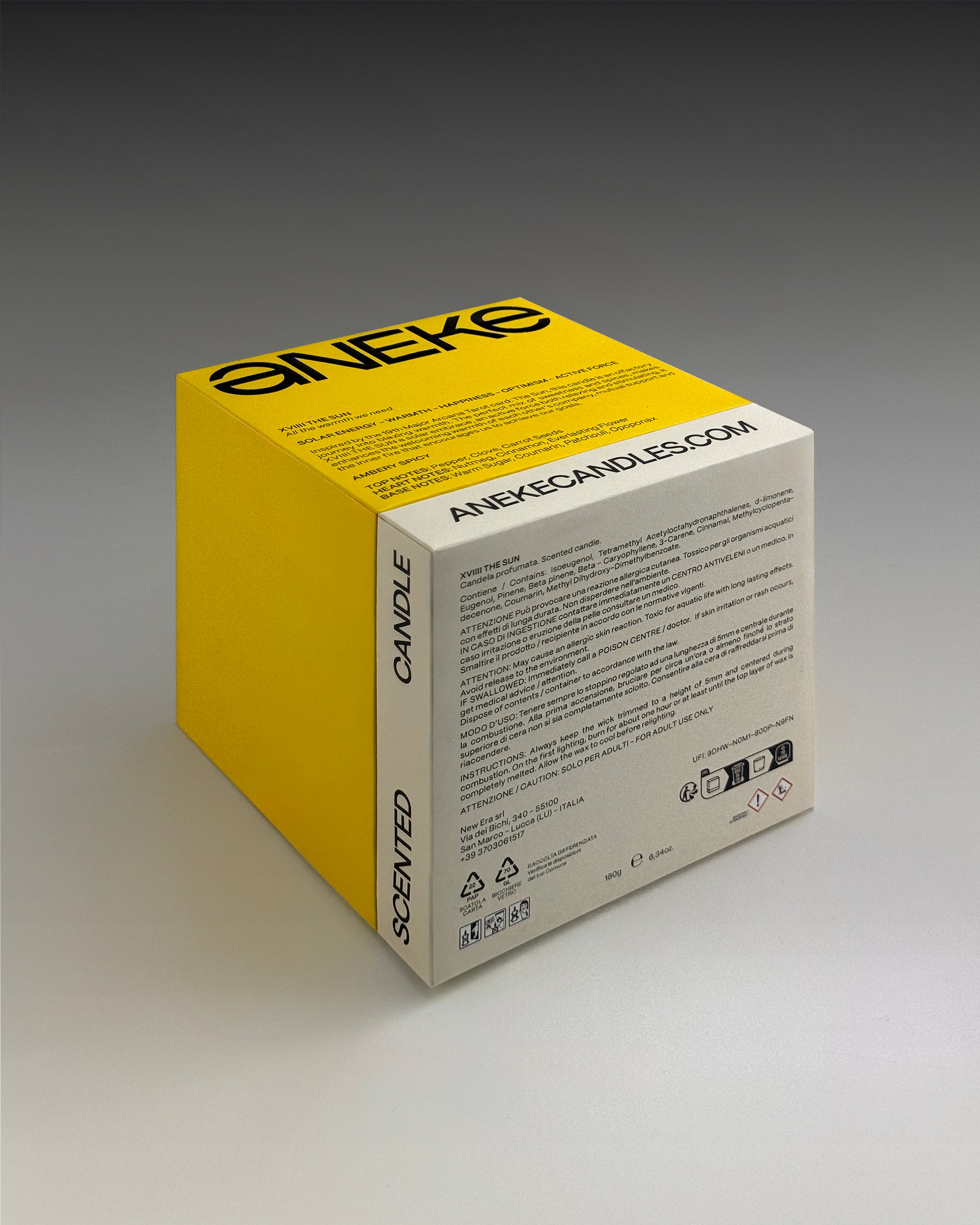 XVIIII The Sun - Scented Candle by Aneke