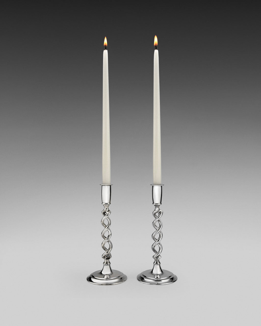 Aleyè Nomade No. 75 – Twisted Chrome Taper Holders