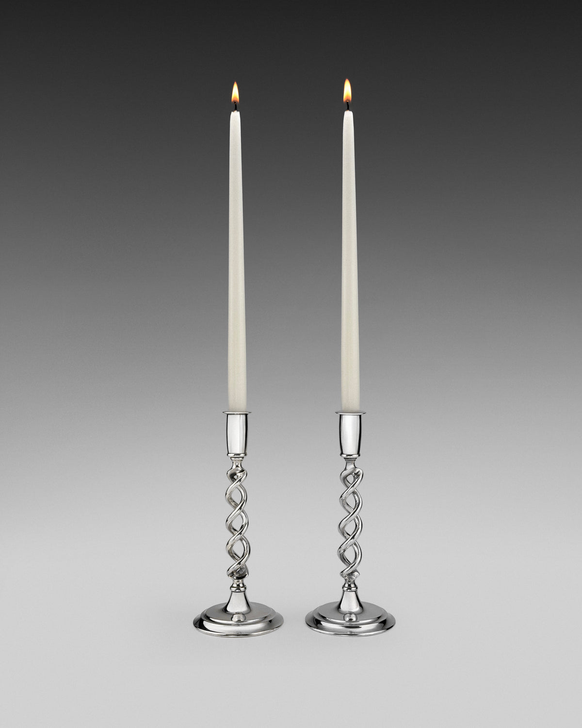 Aleyè Nomade No. 75 – Twisted Chrome Taper Holders