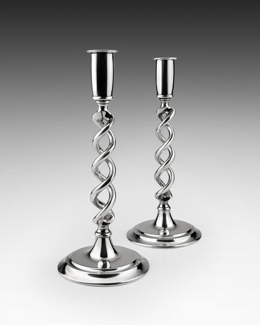 Aleyè Nomade No. 75 – Twisted Chrome Taper Holders