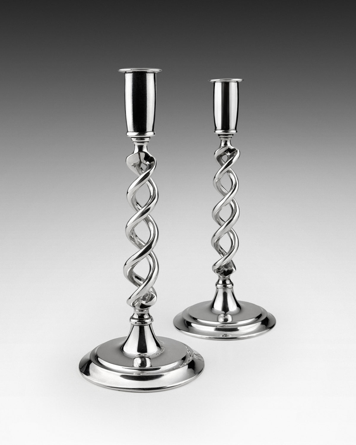 Aleyè Nomade No. 75 – Twisted Chrome Taper Holders