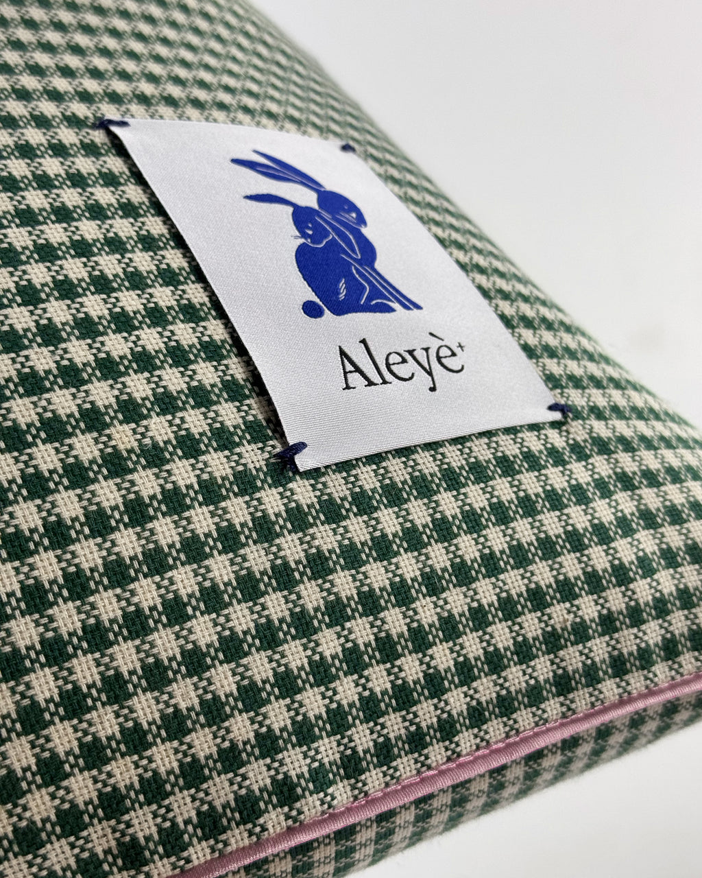 Aleyè Studio Pillow No.6 – Vichy Mint