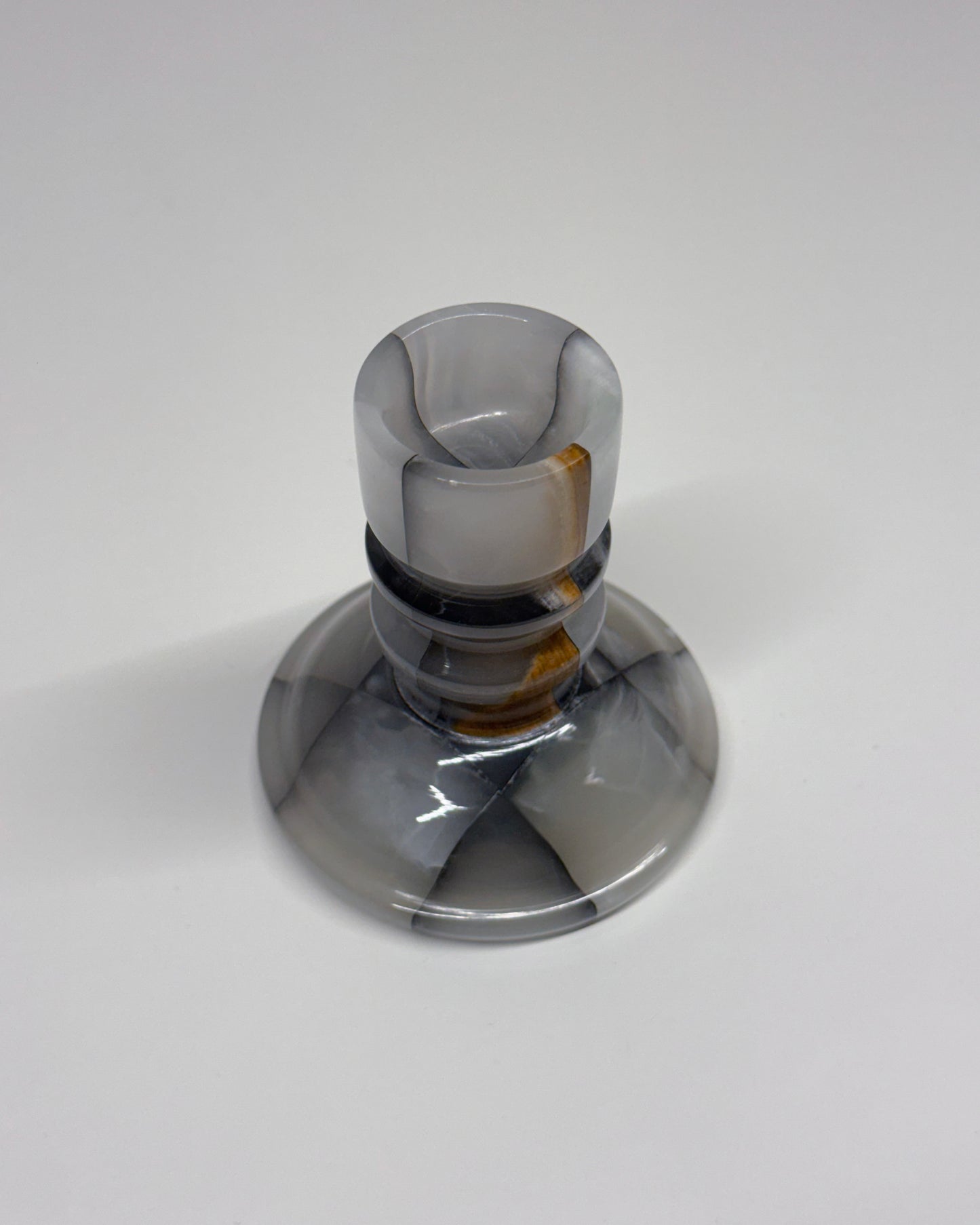 Aleyè Nomade No. 19 - Smoke Onyx Candleholder