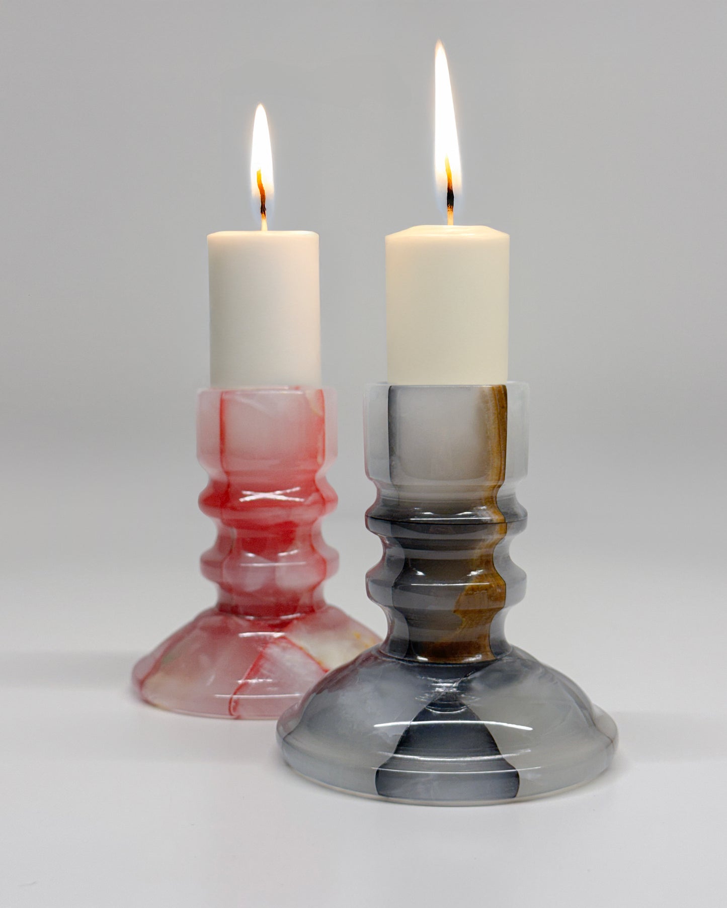 Aleyè Nomade No. 19 - Smoke Onyx Candleholder