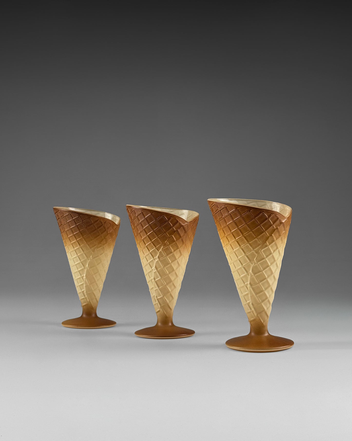 Aleyè Nomade No. 15 - Gelato Cones Cups - Set of 3