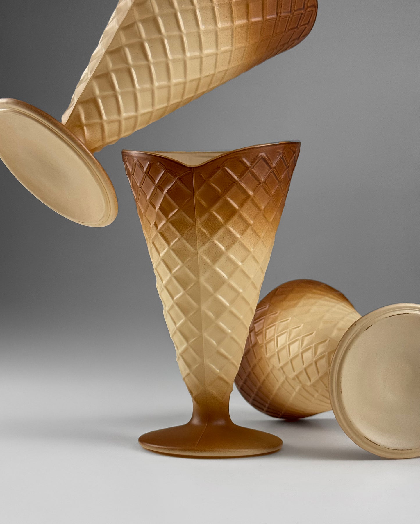 Aleyè Nomade No. 15 - Gelato Cones Cups - Set of 3