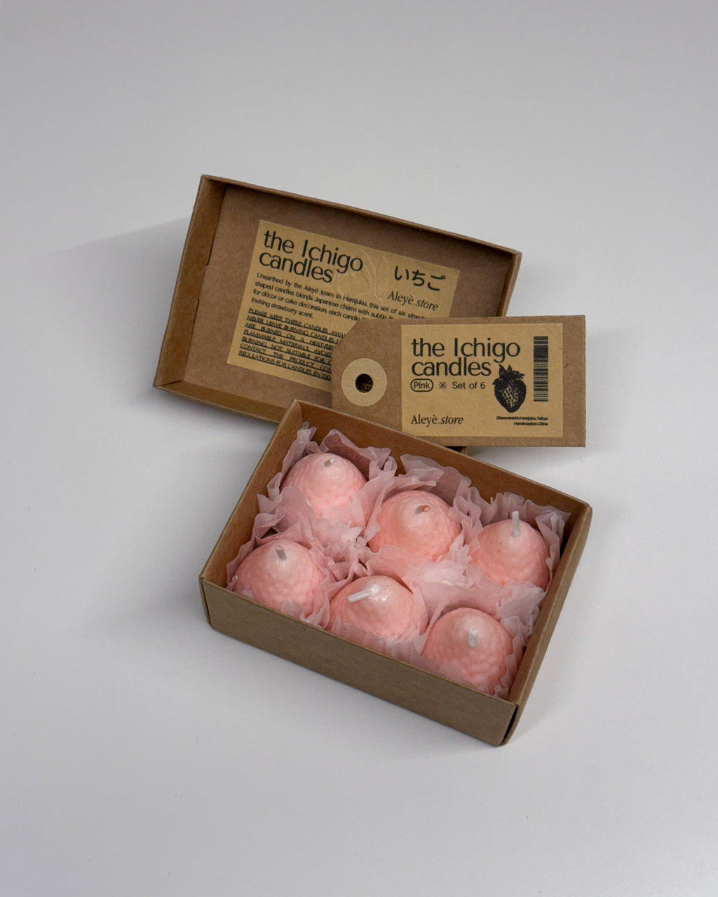 The Ichigo Candles - Set of 6