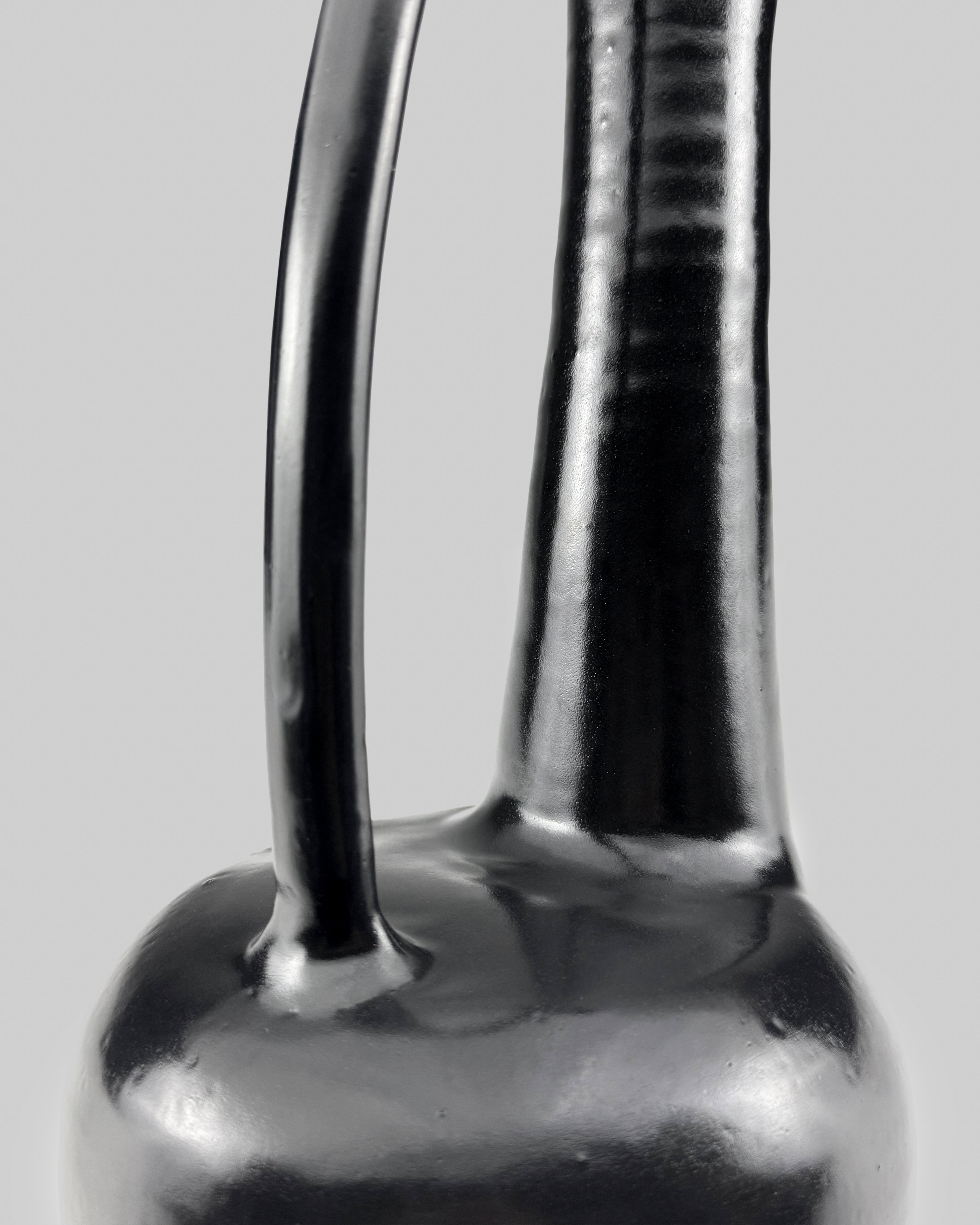 Gio Ponti for Neoponti Tall Column Vase, 1997 Re-Edition