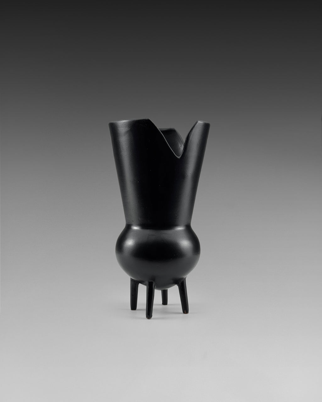 Gio Ponti for Neoponti Quadripod Vase, 1997 Re-Edition