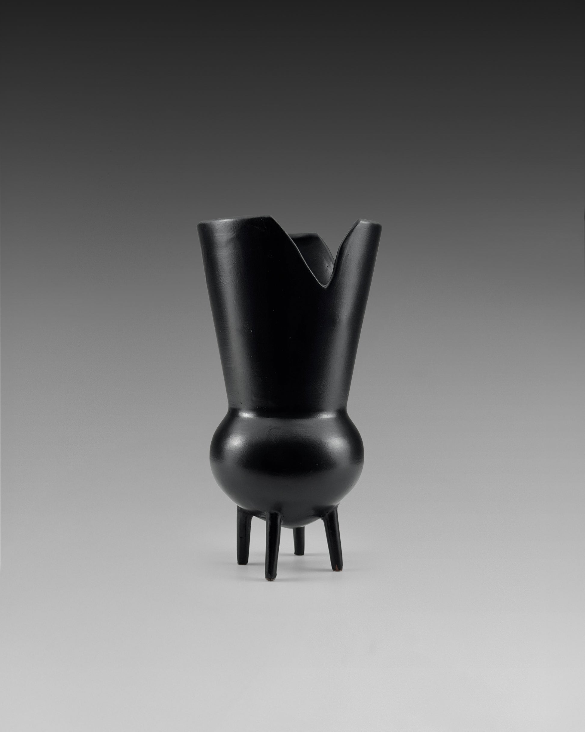 Gio Ponti for Neoponti Quadripod Vase, 1997 Re-Edition