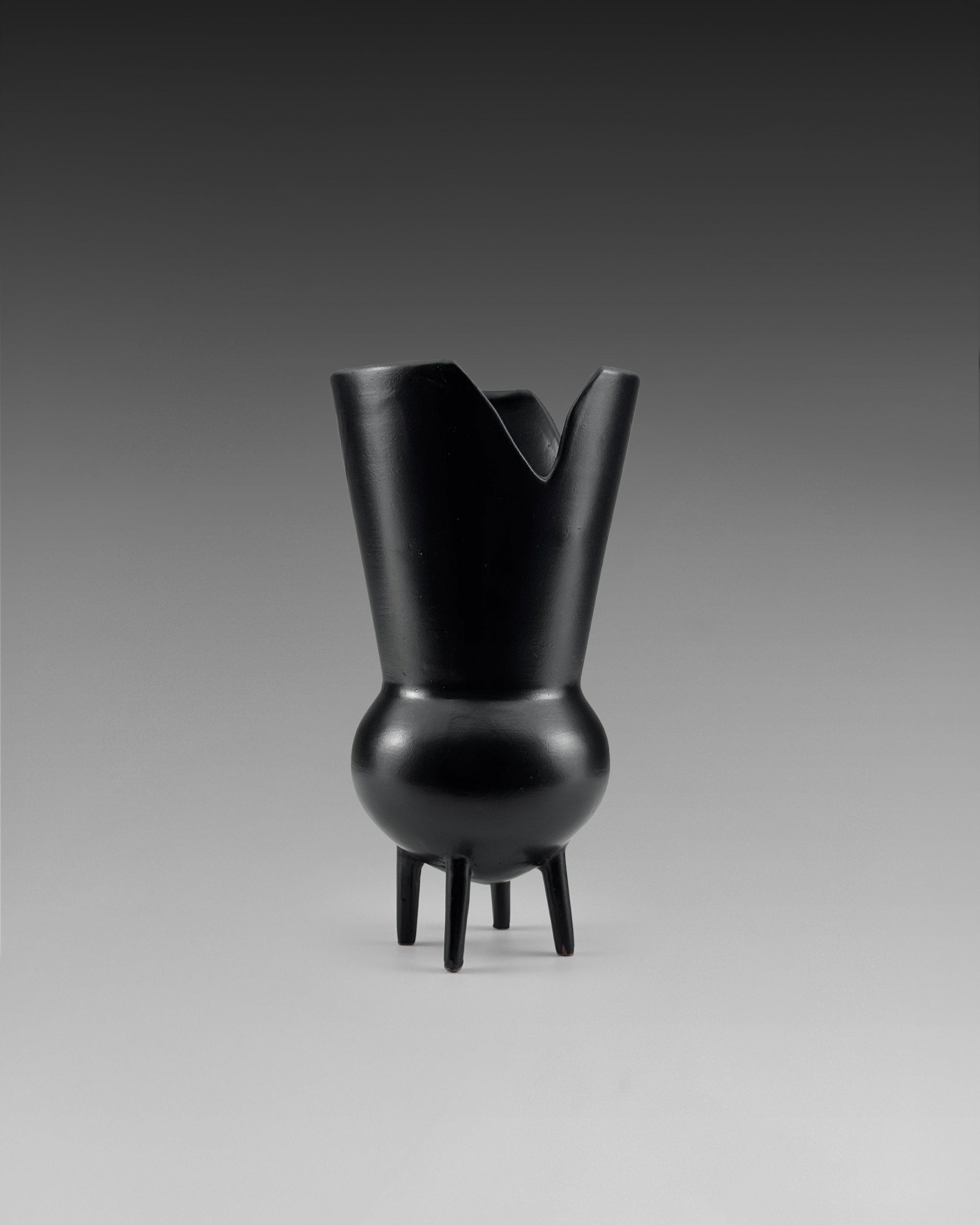 Gio Ponti for Neoponti Quadripod Vase, 1997 Re-Edition