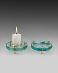 Aleyè Nomade No. 80 – Glass & Brass Vessel Ring Set