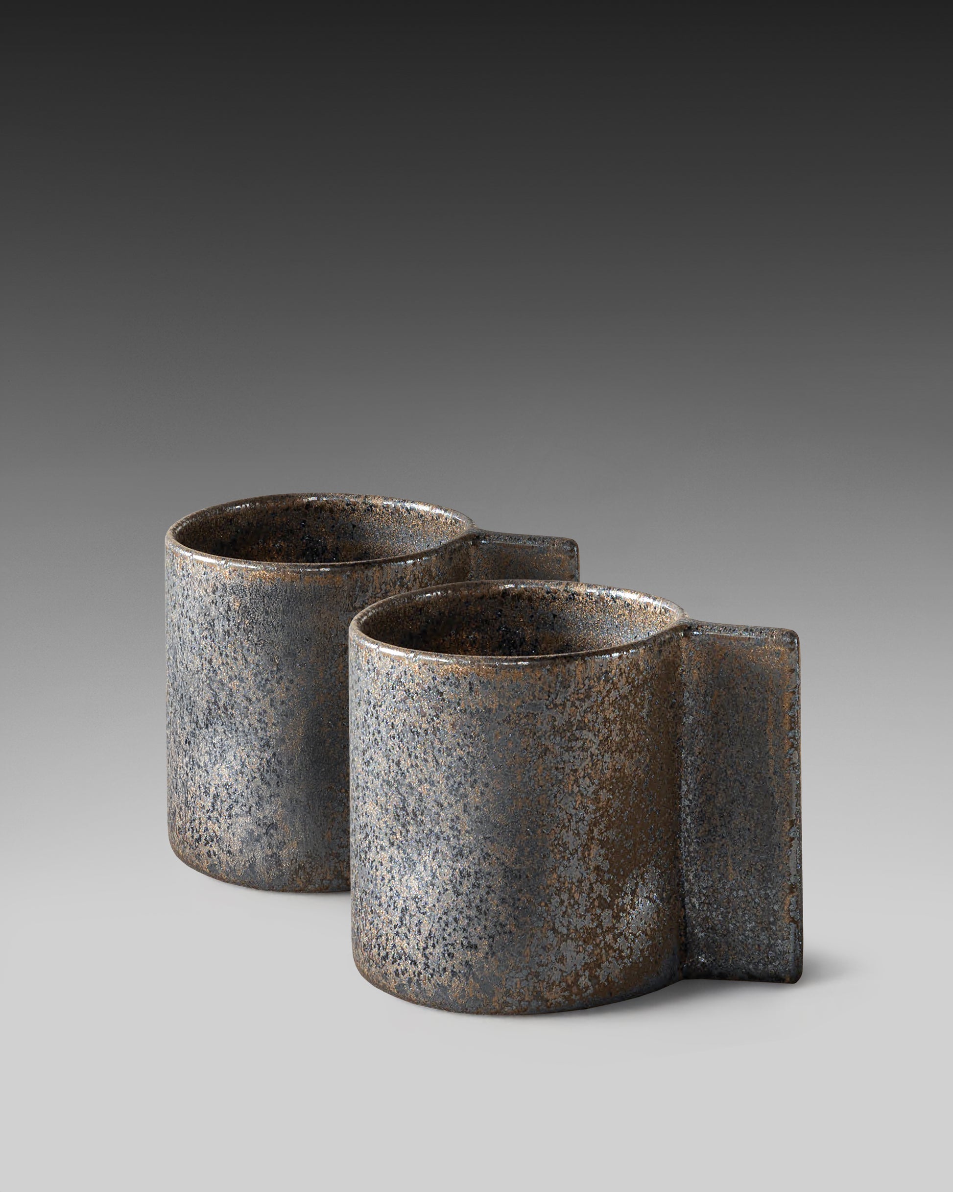 Antique Bronze Glaze Mugs - Set of 2 by Studionudo