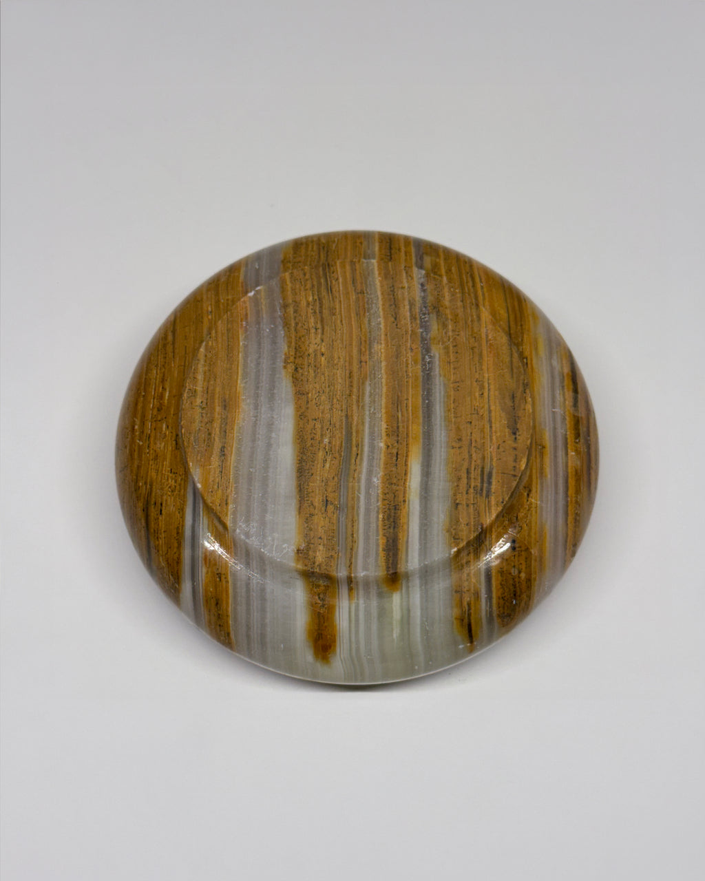 Aleyè Nomade No. 34 - Green and Brown Onyx Ashtray